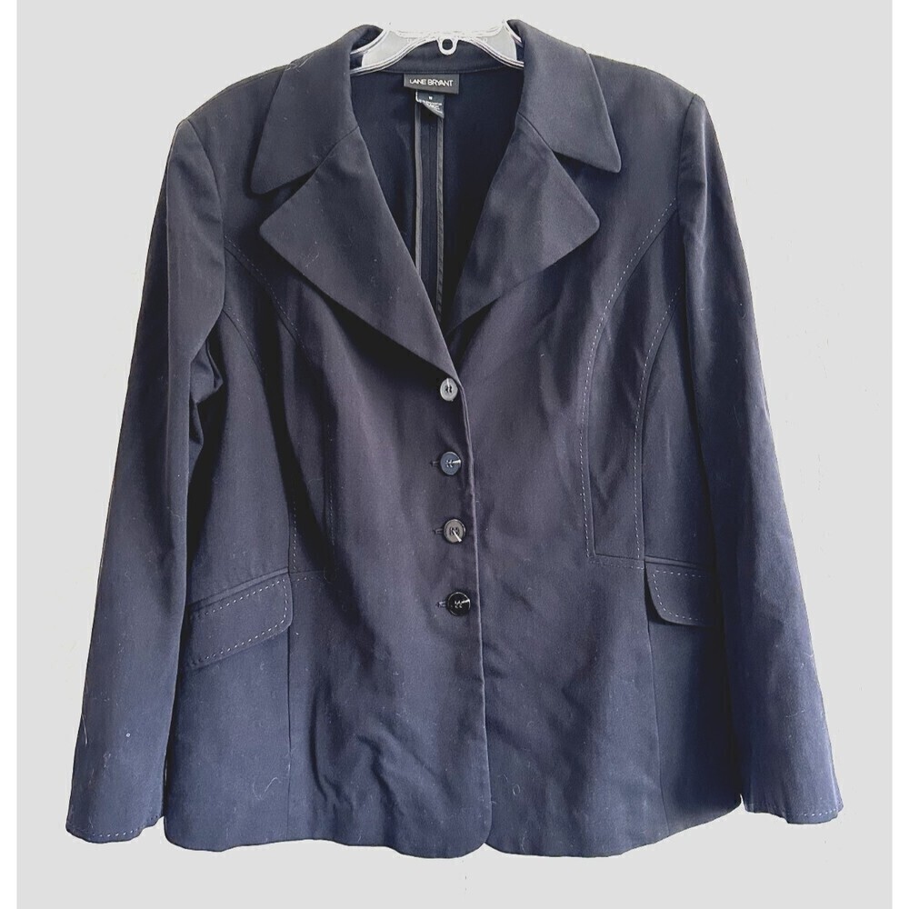 Lane‎ Bryant Woman's Black Blazer Size 18 Career Work Formal Office Modern